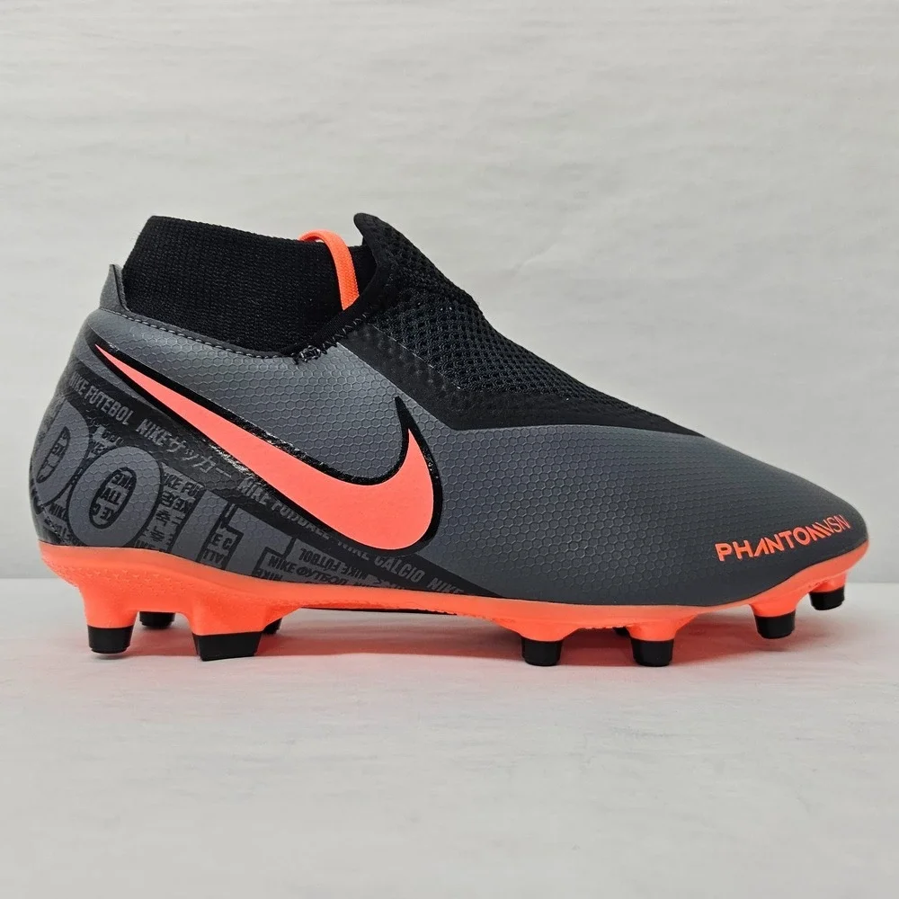 Nike Phantom VSN Academy DF FG MG Soccer Cleat AO3258-080‎ Grey Women's Size 6.5